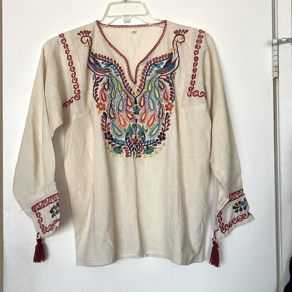 Beautiful detail work, authentic Mexican Top